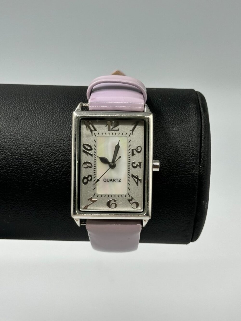 J. Jill Watch Women Silver Tone Purple Patent Leather Band New Battery 9"